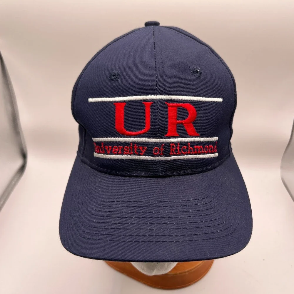 Vintage University of Richmond Hat The Game Russell Athletic Navy Blue Snapback
